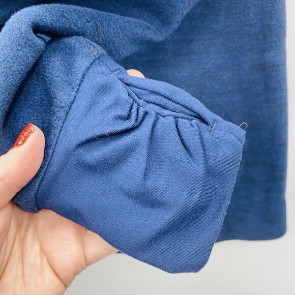 Old Navy Active Womens Size XS Funnel Neck Fleece Pullover Sweatshirt in Blue - Picture 7 of 7